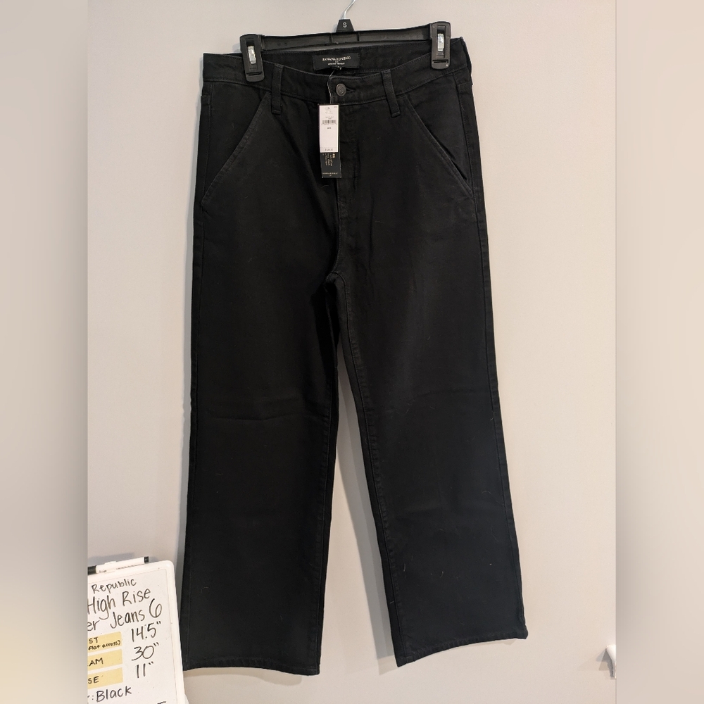 NWT Banana Republic high rise trouser jeans size 6